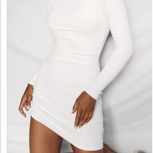 Ribbed long sleeve dress
